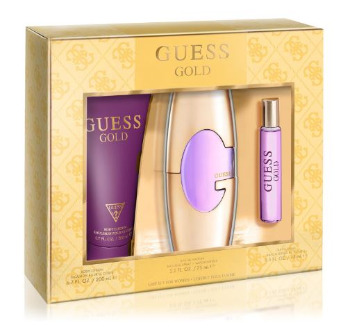 Estuche Guess Guess Gold Mujer 3pzs 75ml EDT+15ml EDT+Crema